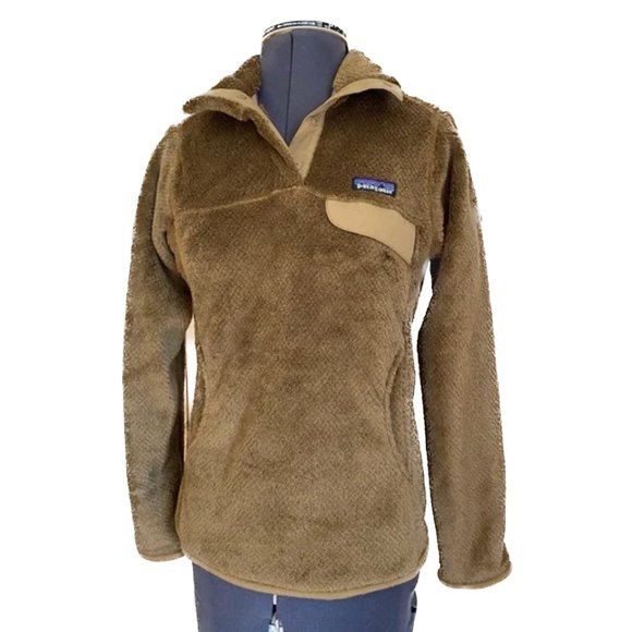 Patagonia Tops - Patagonia Re-Tool Snap-T Pullover Deep-pile Fleece XS Brown Soft & Warm Like NEW
